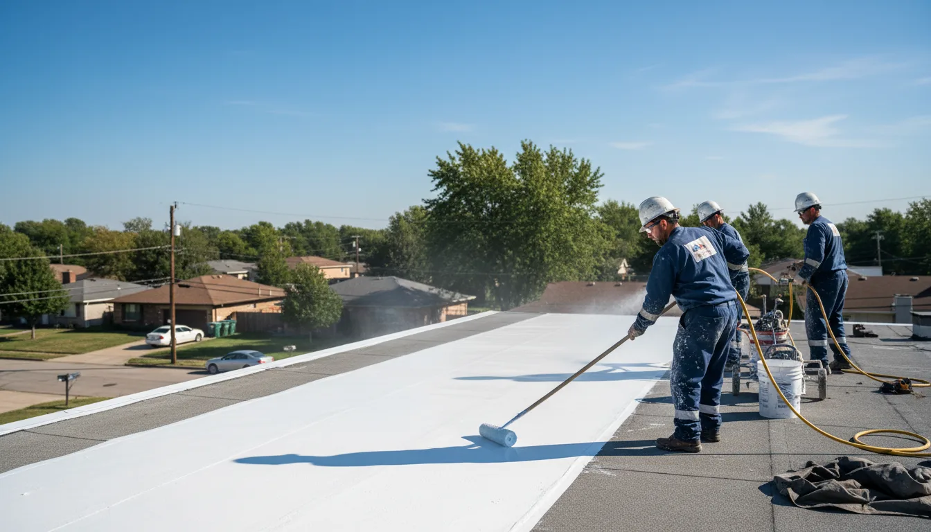 Commercial roof coating in Salesville, OH near me